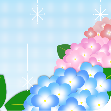 紫陽花イラスト
